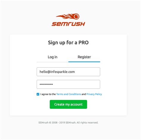 semrush sign in|semrush new account.